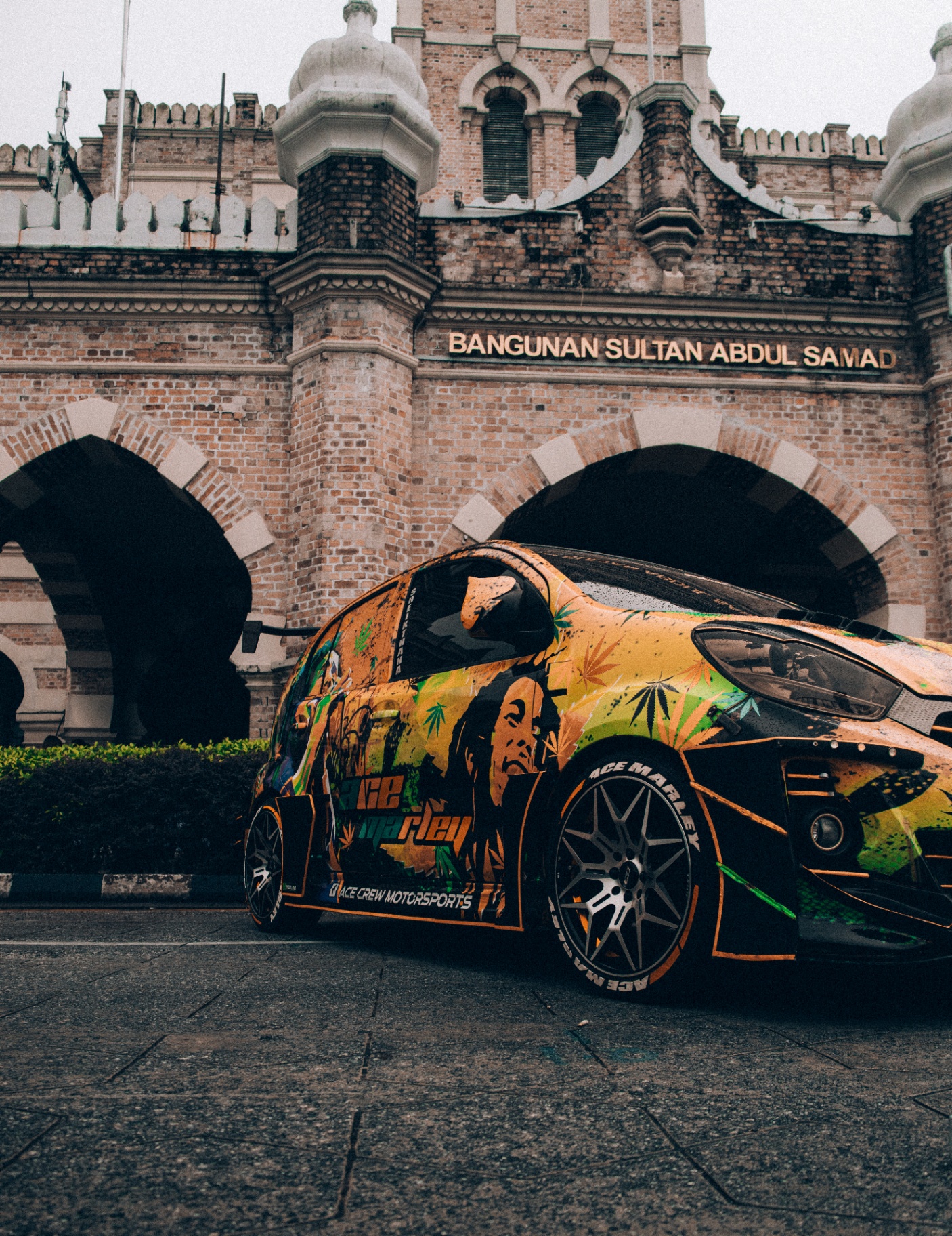 Ace Marley wrapped Perodua at Bangunan Sultan Abdul Samad